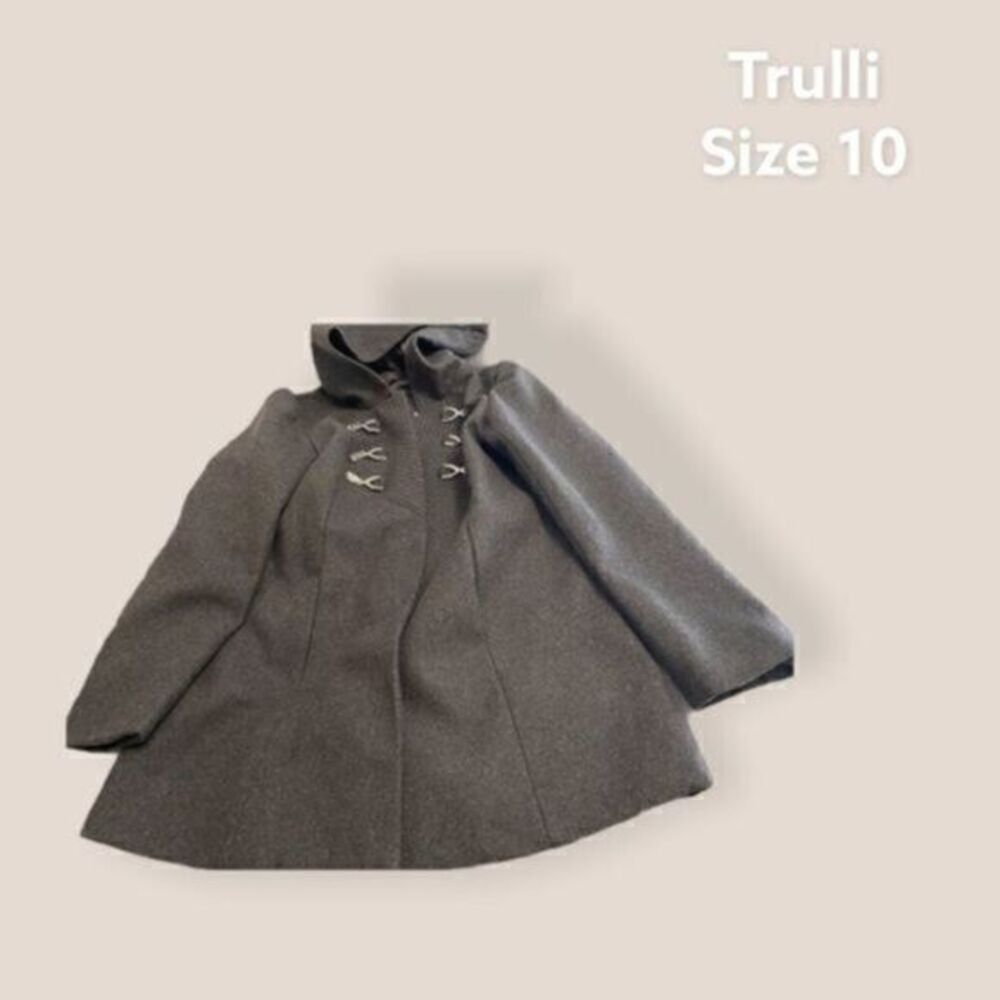 TRULLI PEACOAT W/ Metal Clasps Size 10
